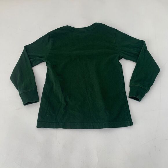 Polo Ralph Lauren T-Shirt Girls 6 Green Long Sleeve Shirt Pony Cotton Jersey Tee - Picture 2 of 8